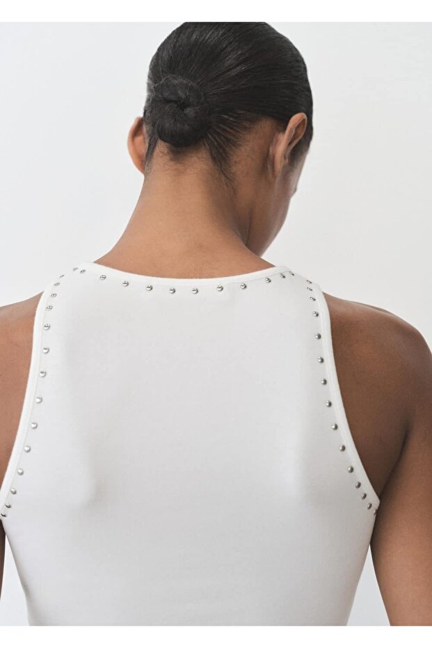 Pamuk üst perçin detay - 4