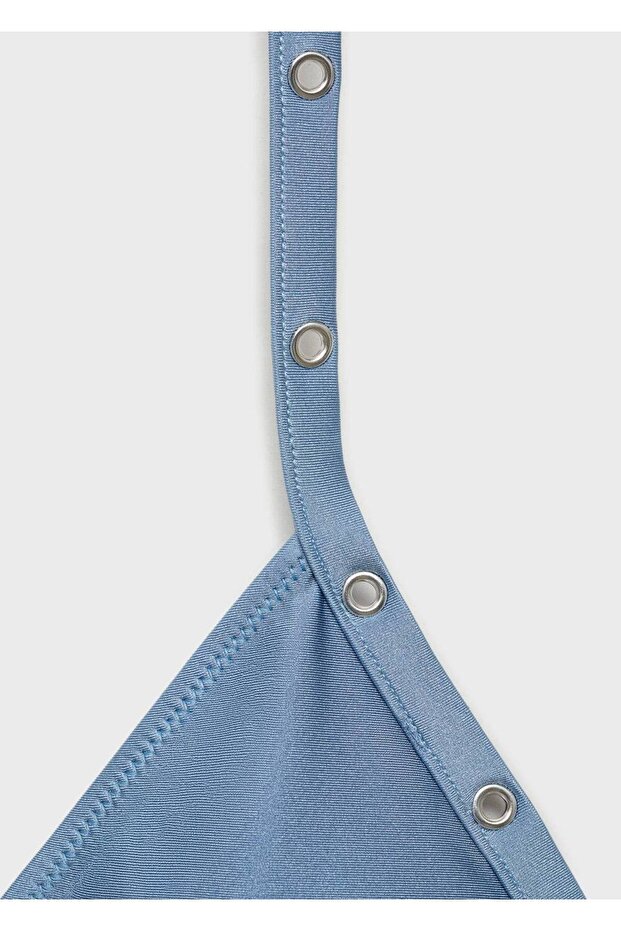 Delikli Üçgen Bikini Üstü - 5