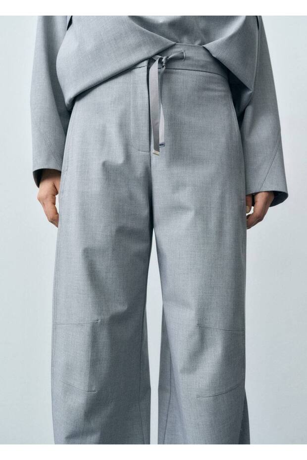 Bağcıklı jogger pantolon - 7