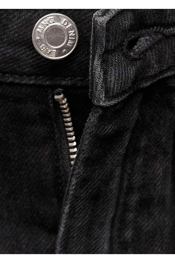 Denim mini etek - 7