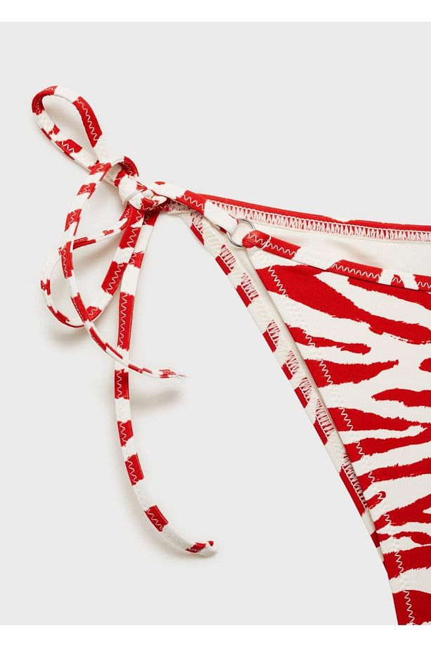 Zebra bağcıklı bikini altı - 5