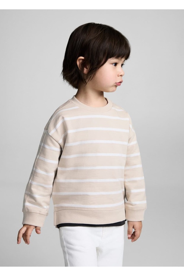 Striped cotton sweatshirt