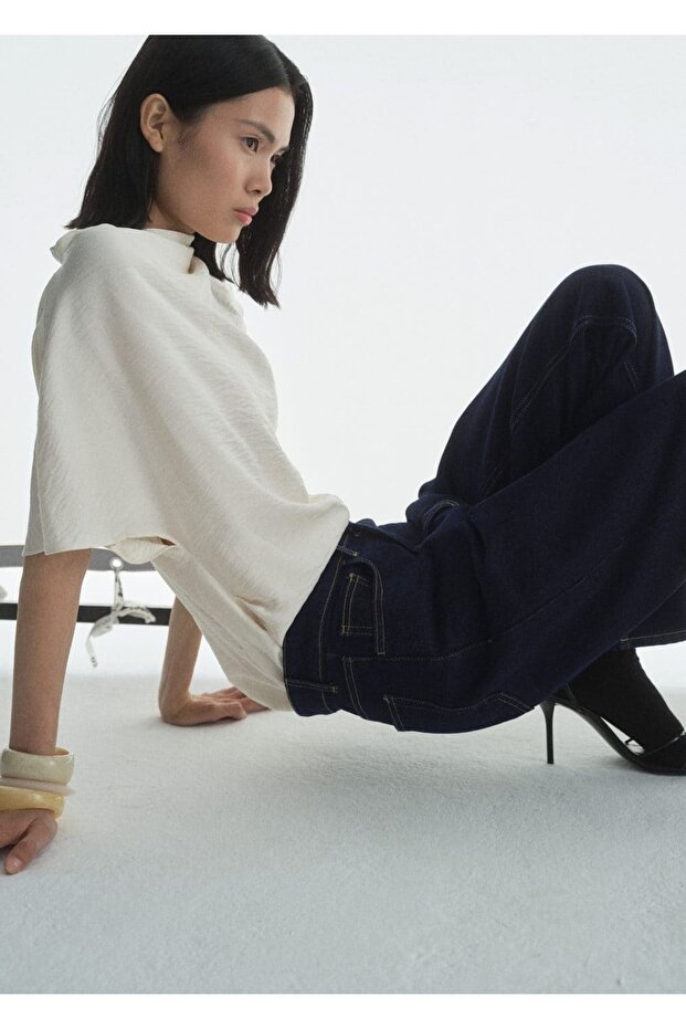 Yüksek bel düz kesim rinse wash jean - 7