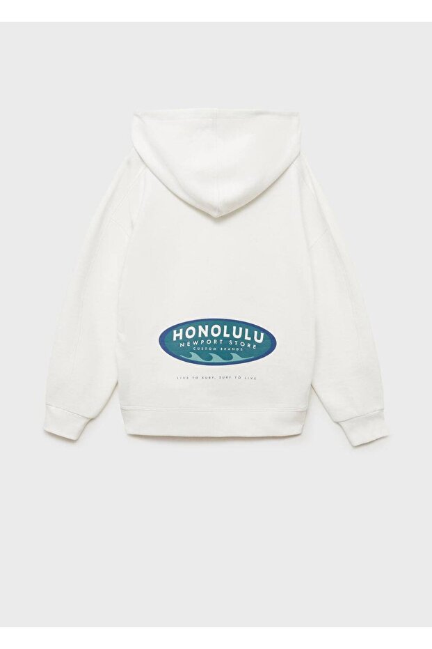 Fermuarlı kapüşonlu sweatshirt - 4