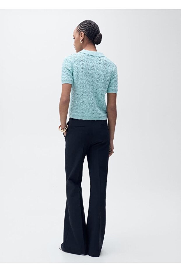 Kroşe Polo Yaka Kazak - 4