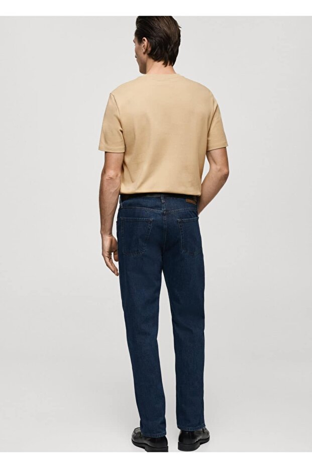 Regular kesim %100 pamuklu tişört - 4