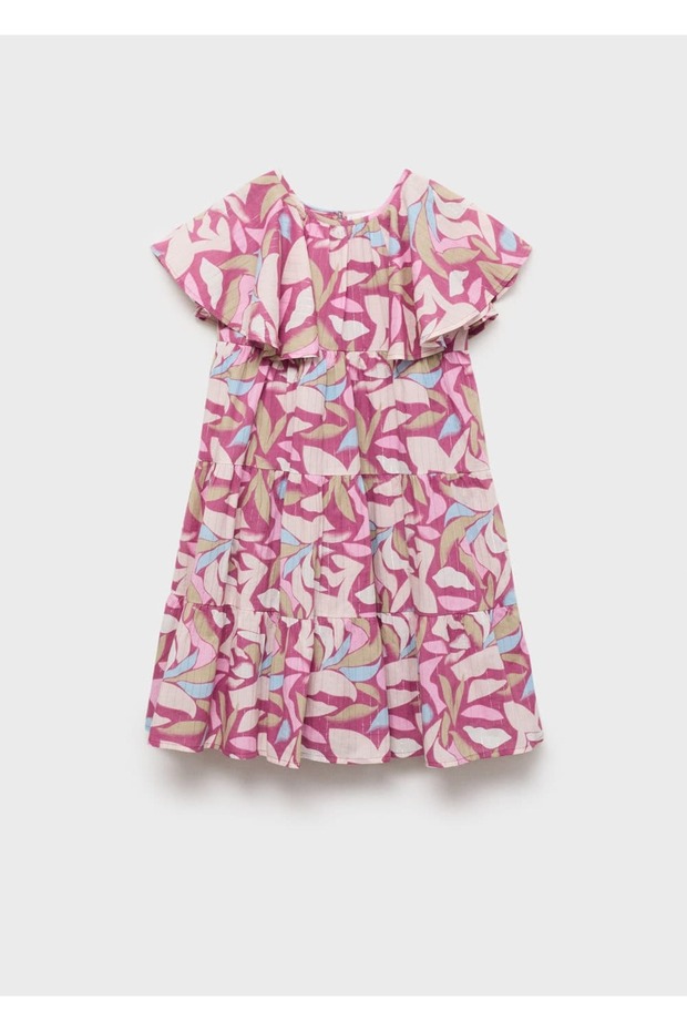 Desenli kısa elbise - 1