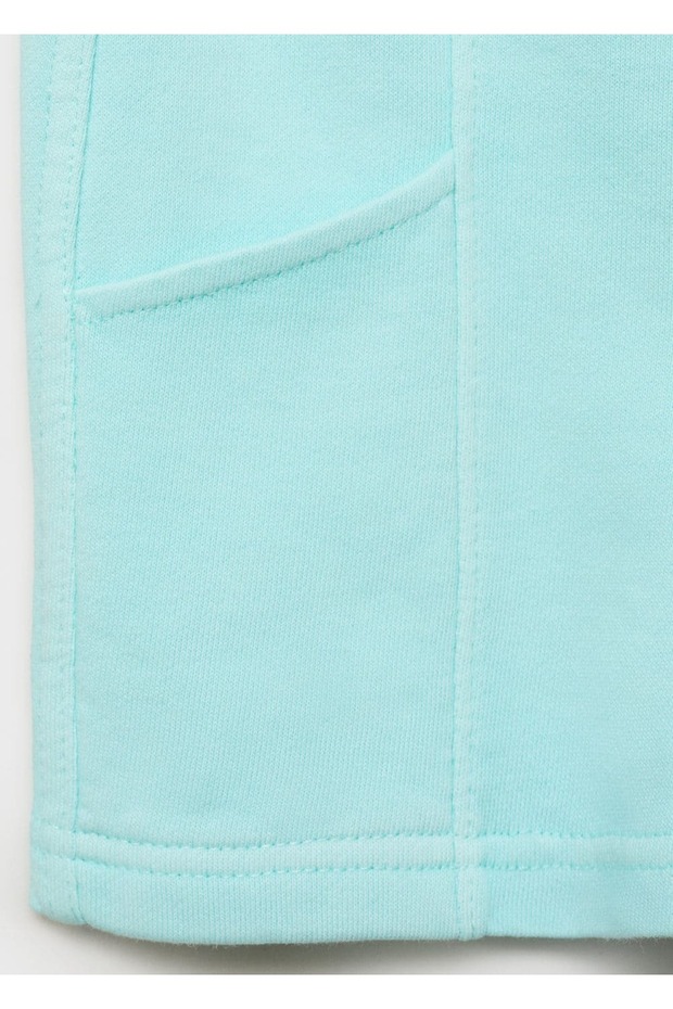 Elastik belli pamuklu şort - 3