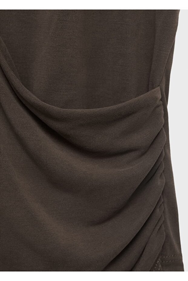 Halter yaka kruvaze bluz - 8