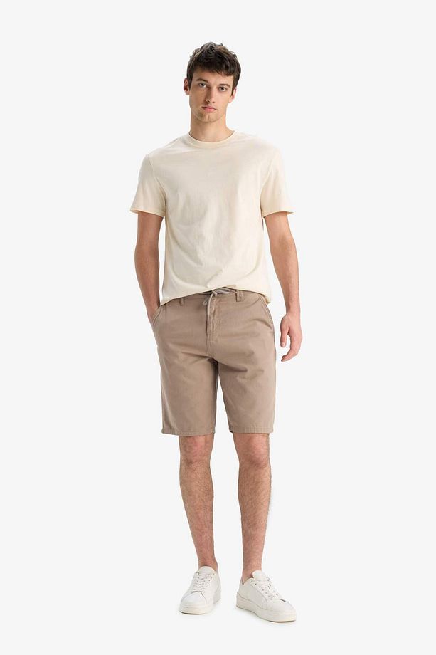 Regular Fit Düz Paça Gabardin Bermuda Şort C5397ax25sm - 3