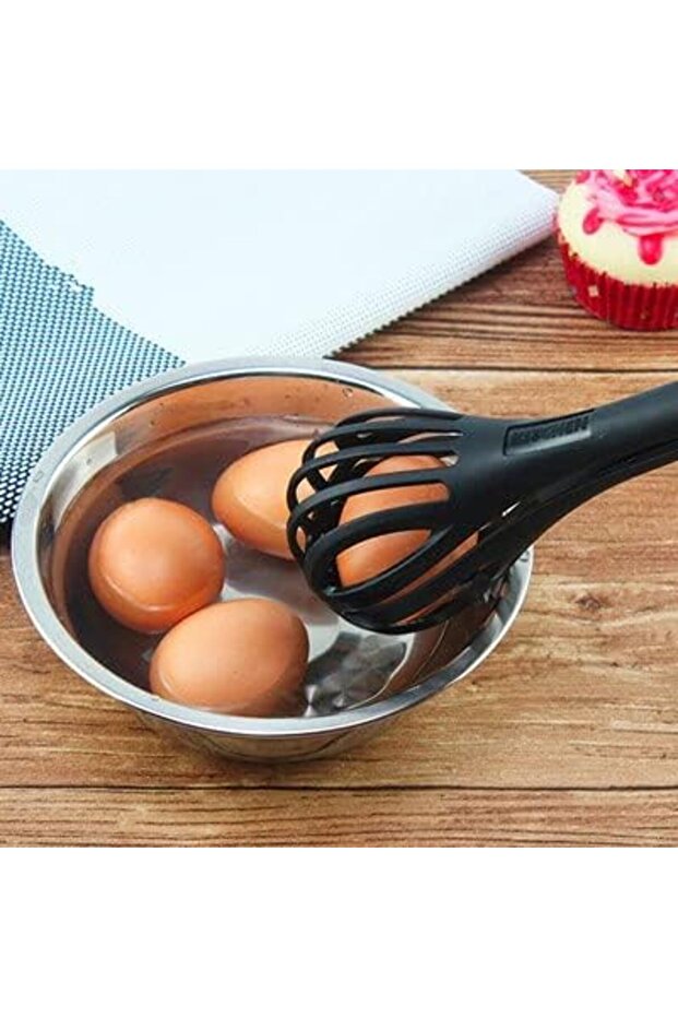 خفاقة سيليكون، أداة خفق متعددة الوظائف، مضرب بيض يدوي، ملقط طعام كروي، خفاقات غير لاصقة - 2