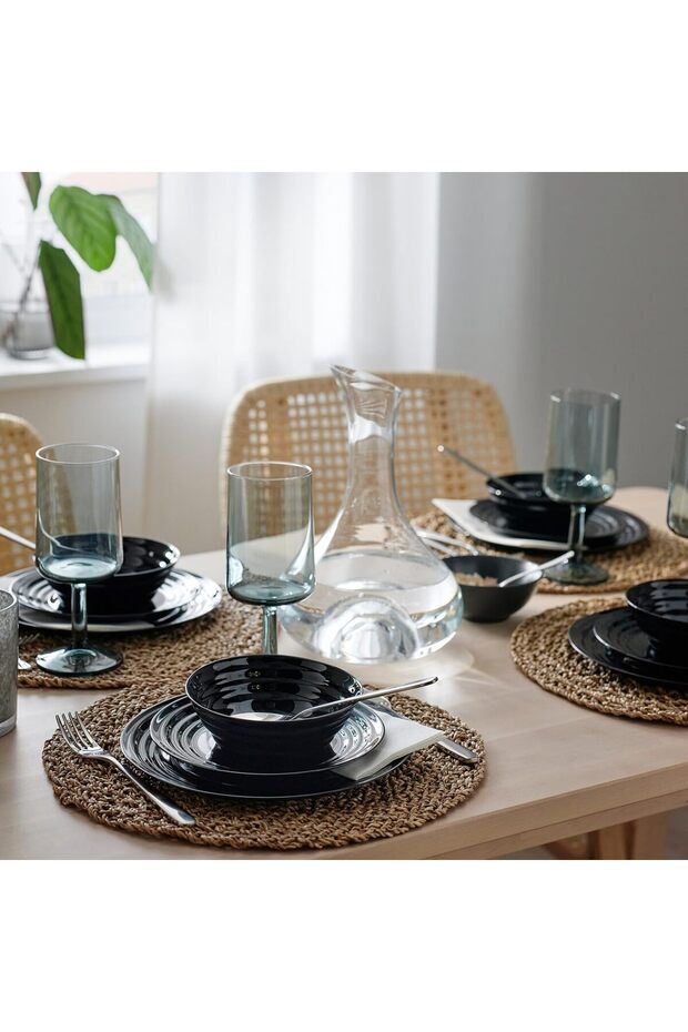 طبق جانبي، أسود، 19 سم - 4