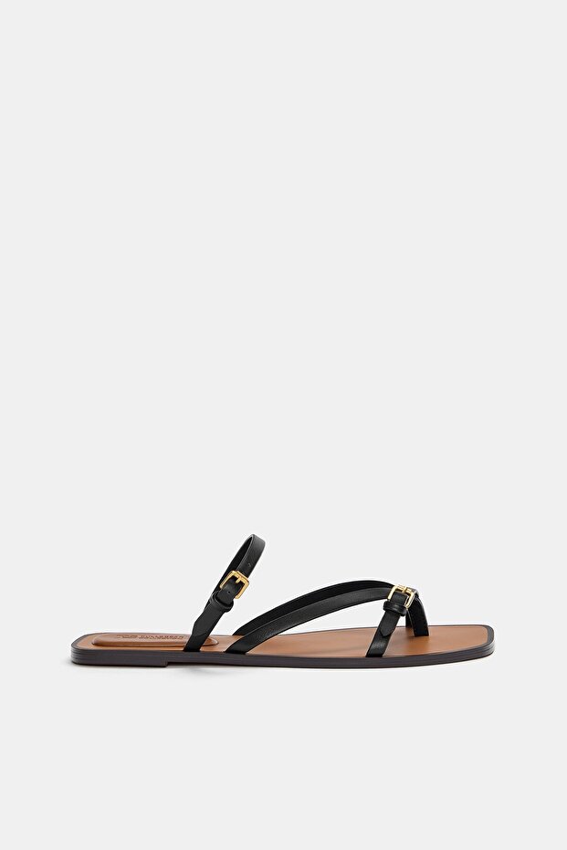 Strappt flat sandals - 1