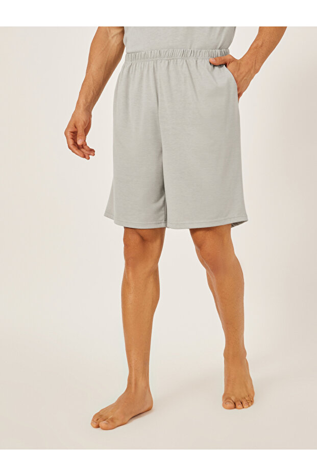 طقم تانك وشورت سادة برقبة دائرية - 5