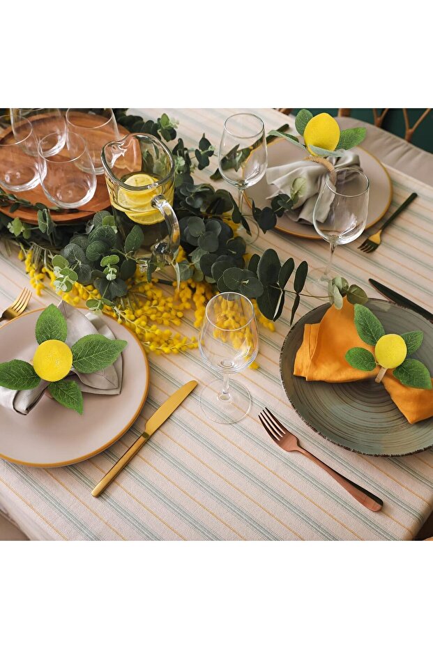 عبوة من 4 حلقات مناديل بنكهة الليمون - 2