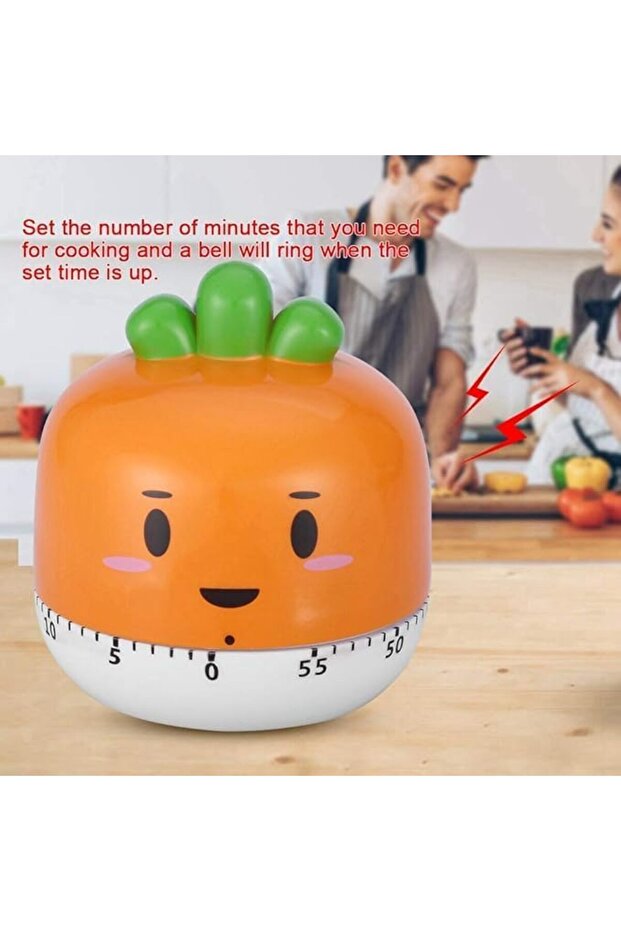 مؤقت مطبخ ميكانيكي من تزوييق، مؤقت عد تنازلي يدوي بأشكال خضراوات لطيفة، برنامج طبخ مطبخ - 3