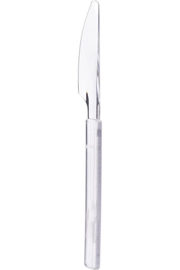 Super Heavy Duty Plastic Clear Knives, 50 Pieces