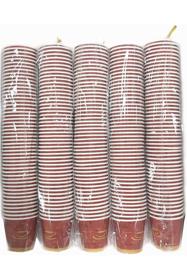 250-Piece Paper Kahwa Cups/Arabic Cawa Cups 2.5oz (5 Sets-Very Small Cups) - Alsaqer Dispos