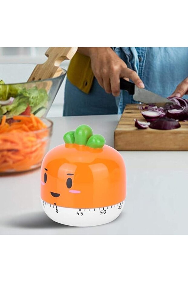 مؤقت مطبخ ميكانيكي من تزوييق، مؤقت عد تنازلي يدوي بأشكال خضراوات لطيفة، برنامج طبخ مطبخ - 6