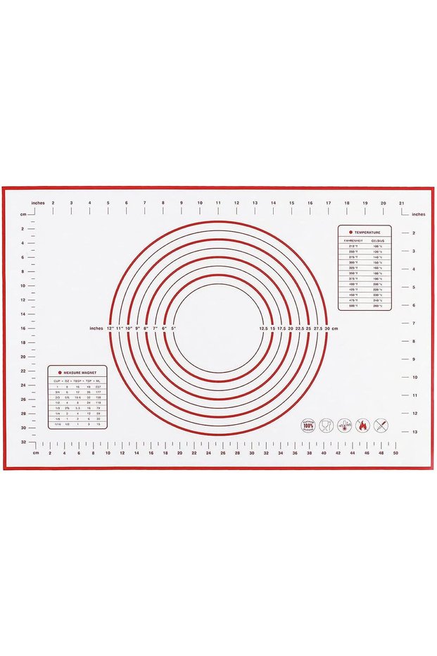 Baking Mat, Non Stick Silicon Rolling Pastry Mat,Kneading Pad Sheet Glass Fiber