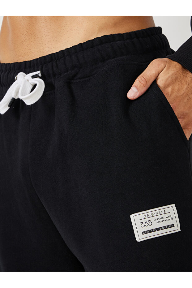 Patch Detail Oversized Interlock Joggers - 3