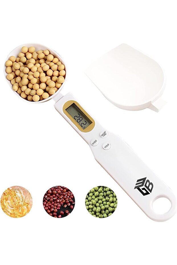 Electronic Measuring Spoon with 2 Replaceable Spoons,Kitchen Scales with LCD Display
