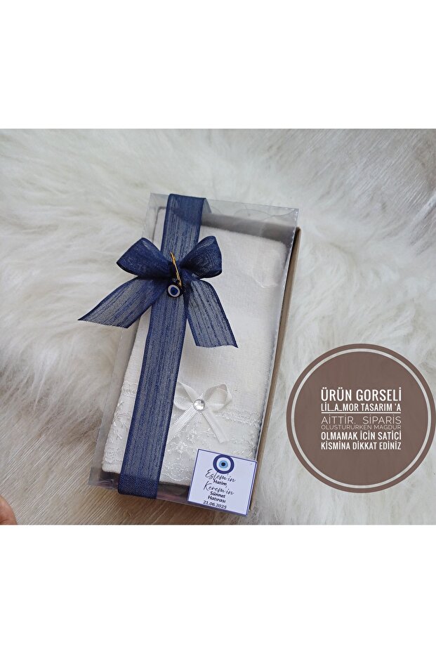 10 Pcs Gift Circumcision Wedding Mevlid Mevlüt Convoy Car Hand Kitchen Towel Lace 30X50Cm