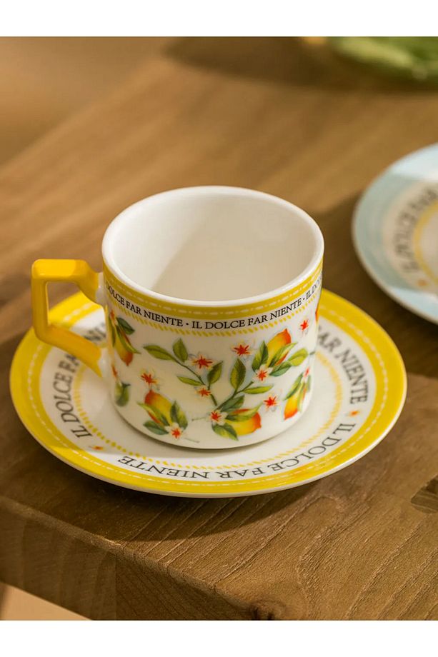 LCW HOME Karişik Çiçek Baskılı 2 Kişilik Porselen Kahve Fincan Takımı 90 ml - 3