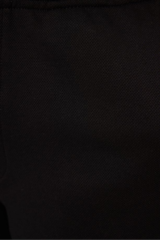Siyah Pamuklu Yumuşak Dokulu Standart Fit Basic Erkek Çocuk Şort - 11293 - 6