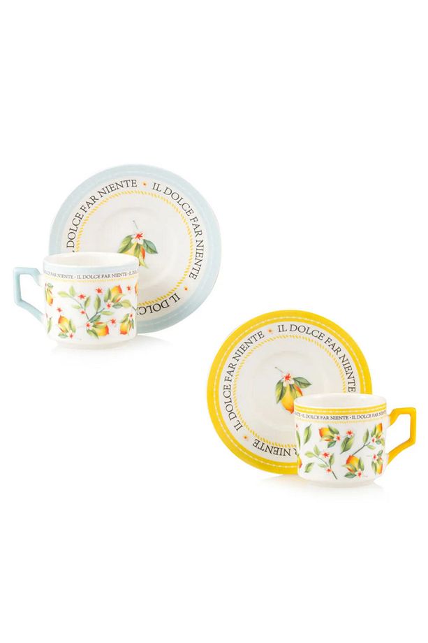 LCW HOME Karişik Çiçek Baskılı 2 Kişilik Porselen Kahve Fincan Takımı 90 ml - 6