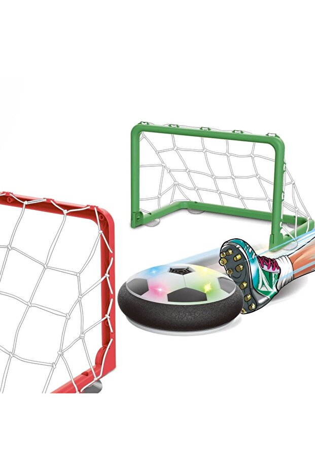 Football Game Set, Air Hover, Hovering Ball, With Gates, Multicolor, Operates with 4 AA Batteries, 3+ A - 4