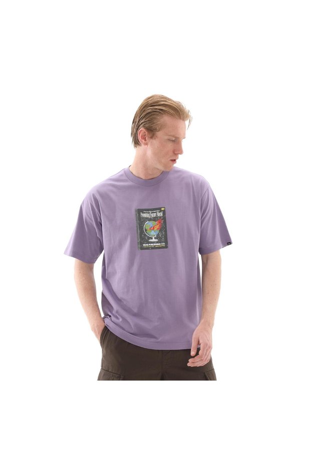 000M5W6Ph1-R Vans Paperback Writer Ss Men's T-Shirt Purple