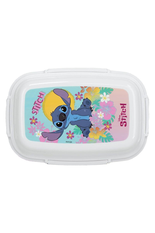 Disney Stitch 4-Clip Closure Rectangular Lunch Box - 1