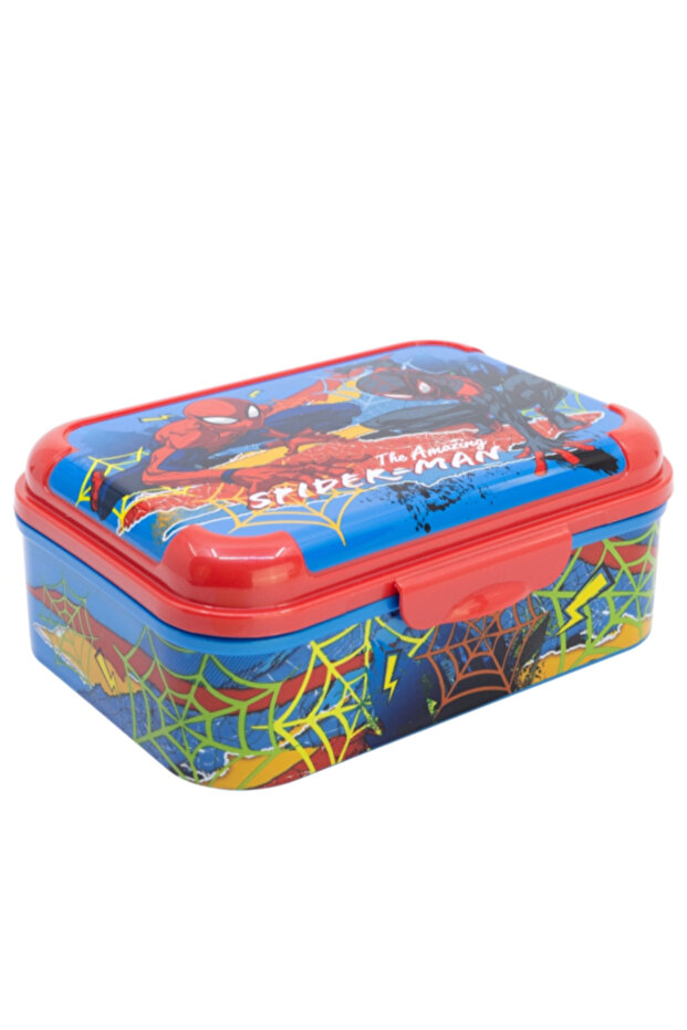صندوق غداء بلاستيكي مستطيل الشكل بتصميم "أسكر" من سبايدرمان المذهل - 1