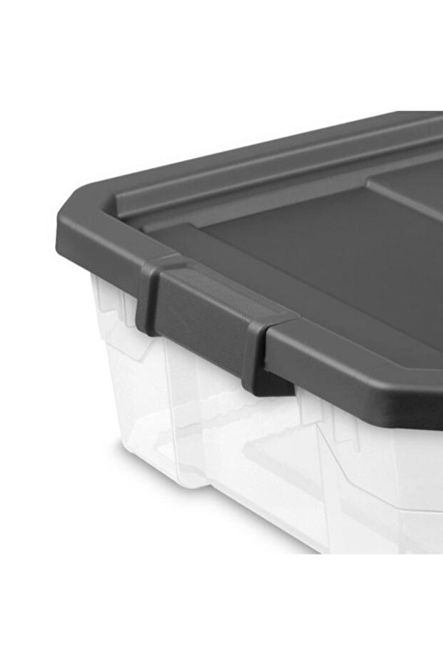 Latch Closure Modular Stacker Storage Box 40 Quart - 3