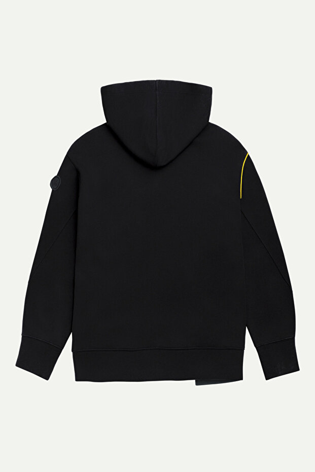 Erkek Basic Relax / Oversize Hoodie Sweatshirt - Hugraf - Tar - 3