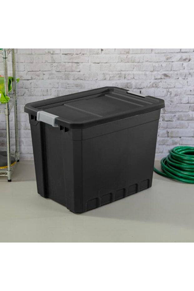 حقيبة تخزين مستطيلة الشكل مزودة بمزلاج للإغلاق، سعة 27 جالونًا - 4