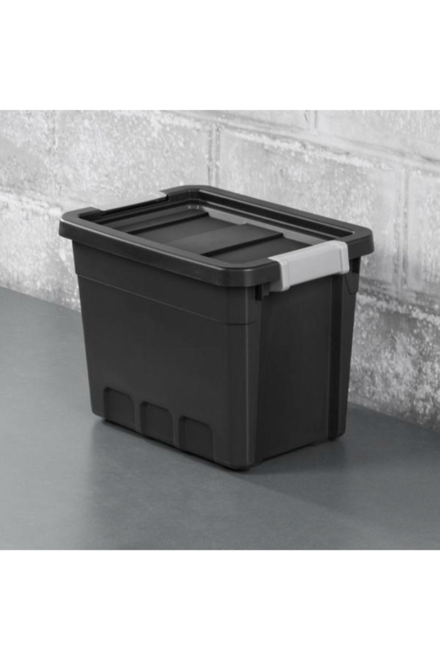 Latch Closure Rectangular Stacker Storage Tote 7.5 Gal - 5