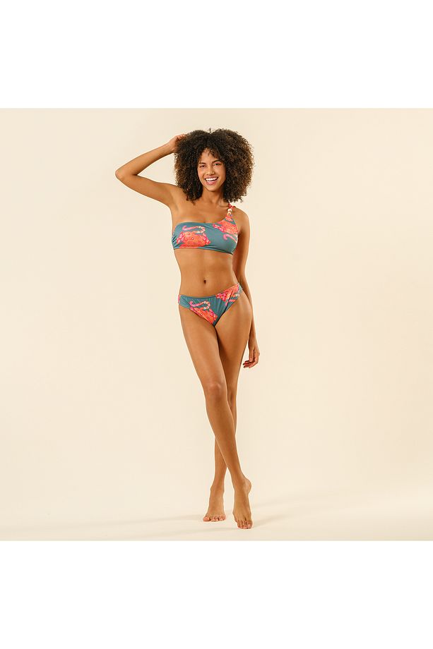 Daphne Tek Omuz Askılı Polyester Bikini Üstü 23x21 Cm Yeşil - 2