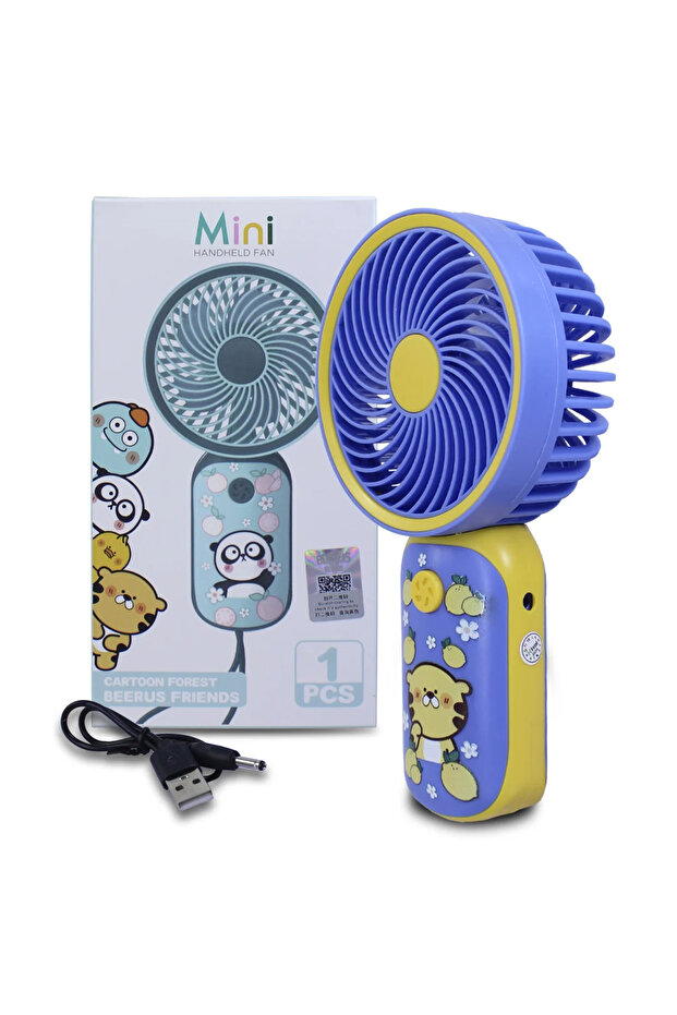 Airstorr YS906 Mini Şarj Edilebilir Kişisel Fan Güçlü Hava Akışı Taşınabilinir Mini Vantilatör - 5