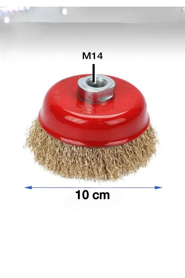 Saçaklı Çanak Tel Fırça 100 mm - 2