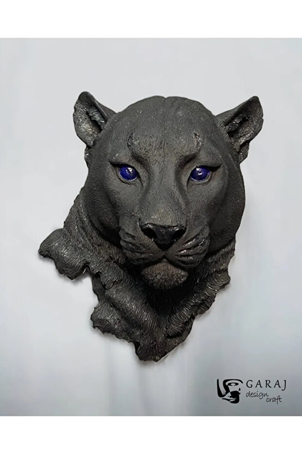 Leopar Duvar Heykeli - 1