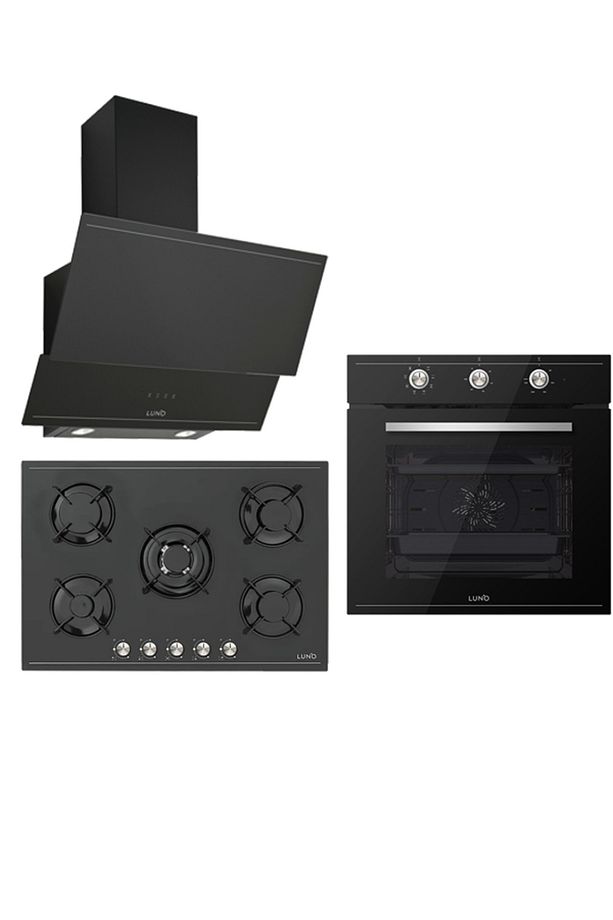 Siyah Max Ankastre Set (3420.90 - LC5365B01 - F6503B04) - 1