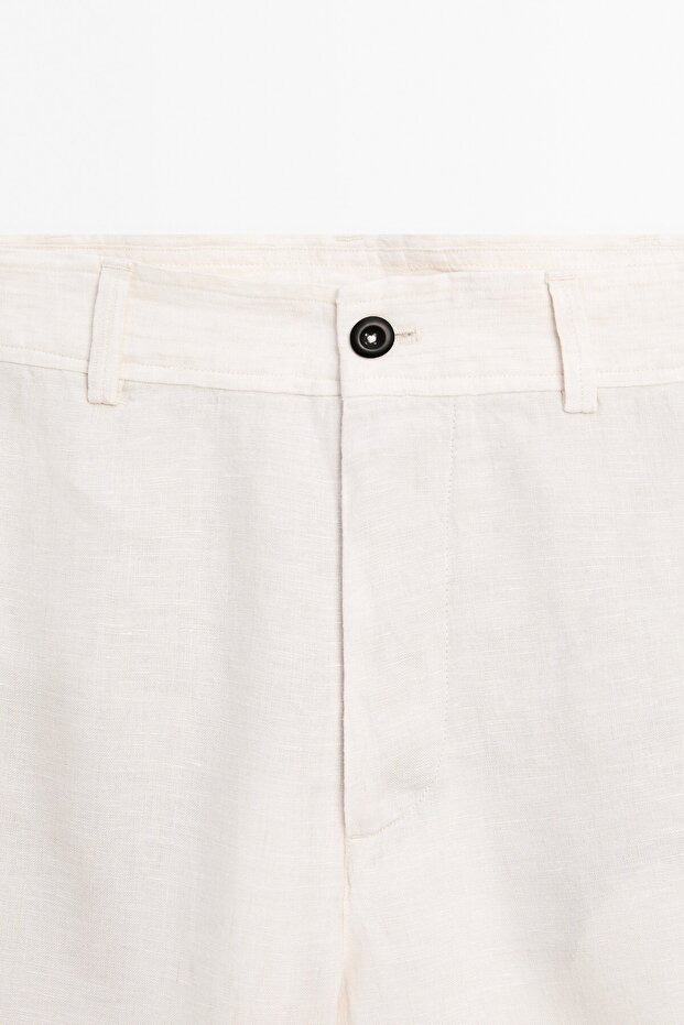 %100 keten bermuda - 6