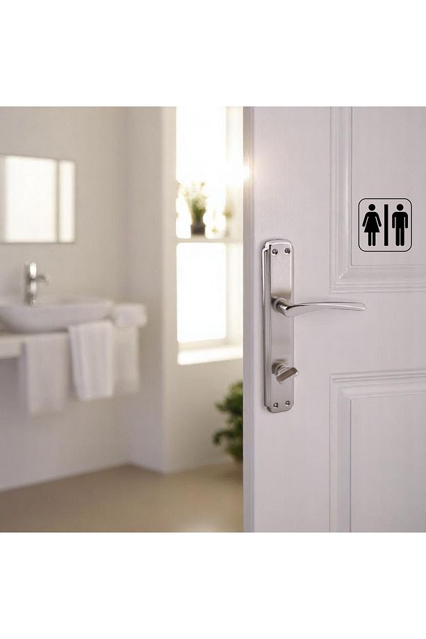 Oda Kapı Kolu ( 5 Takım ) + Wc Banyo Kapı Kolu ( 2 Takım ) Sağa Sola Uygun Tuvalet Kapı Kolu Seti - 8