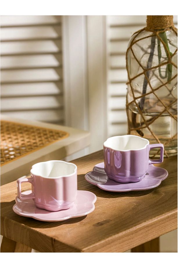 LCW HOME Karişik 2 Kişilik Porselen Kahve Fincan Takımı 90 ml - 1