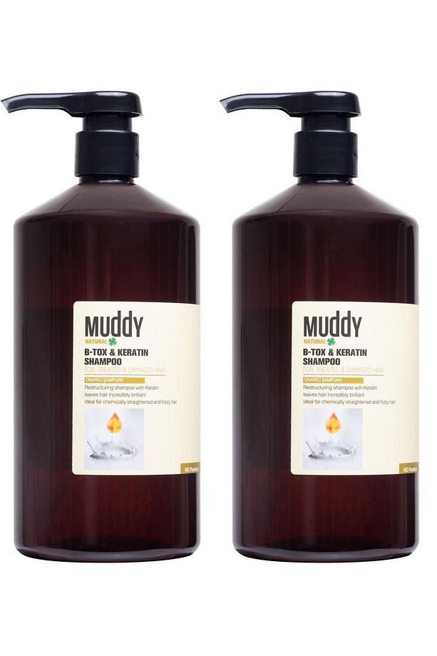 Onarıcı Ve Besleyici B-tox&keratın Shampoo 1000 Ml 2 Adet - 1