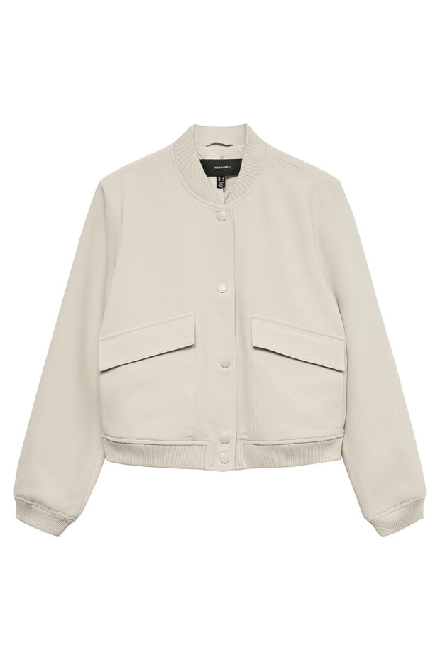 vero moda Women's Bomber Jacket 10307303 Beige - 1