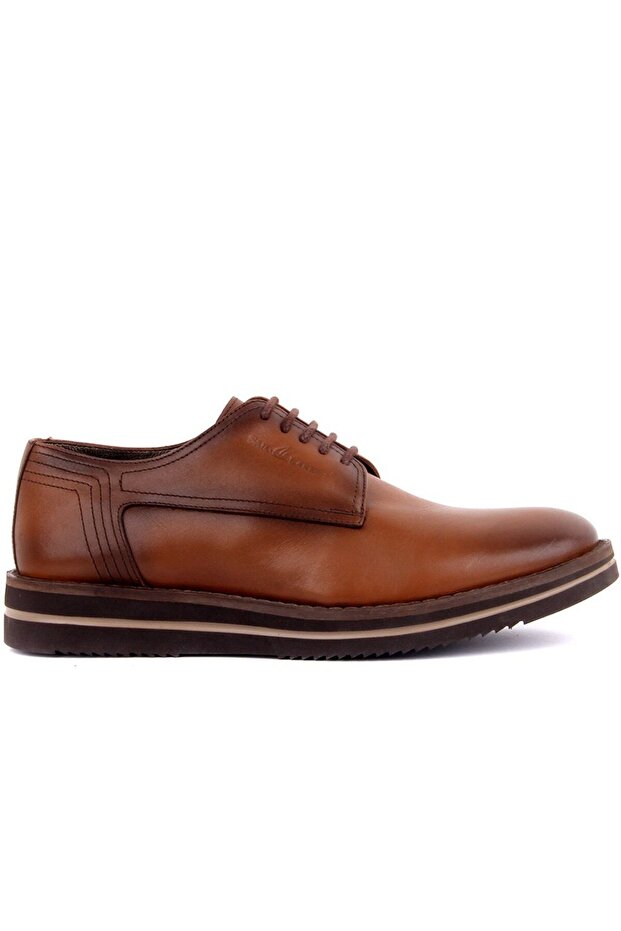 Tan Leather Men's Casual Shoes 101-1569-2113