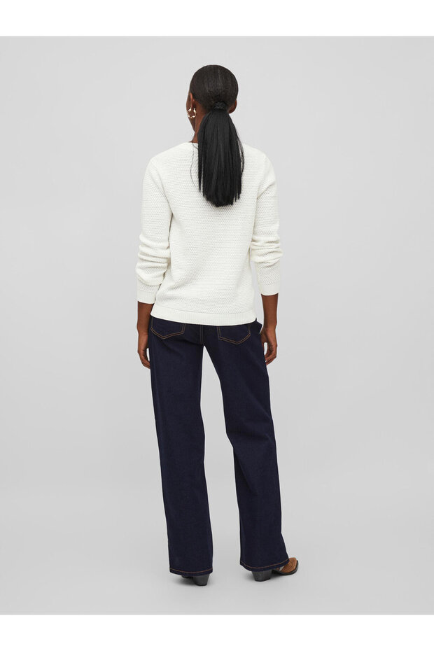 vila Women's Sweater 14082767 White - 4